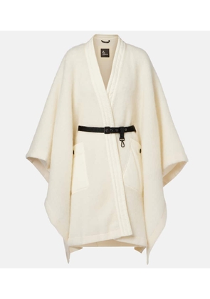 Moncler Grenoble Belted mohair, alpaca, wool-blend cape