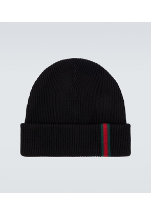 Gucci Web Stripe wool beanie