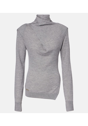 The Attico Virgin wool turtleneck sweater