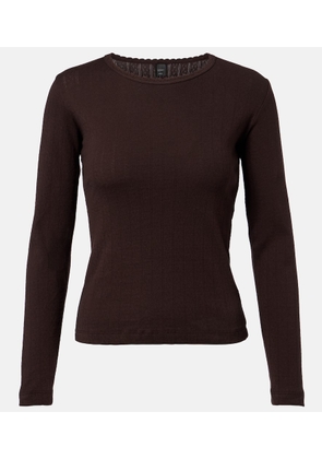 Leset Pointelle cotton T-shirt