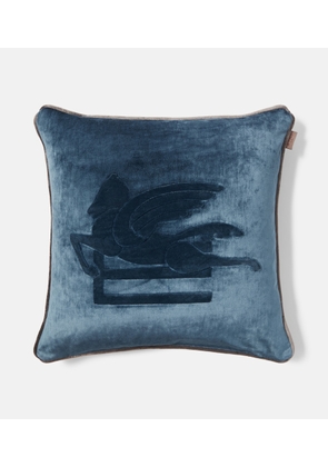Etro New Pegaso embroidered cushion