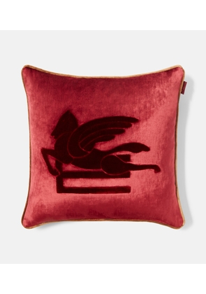 Etro New Pegaso embroidered cushion