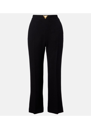 Valentino VGold virgin wool crepe straight pants