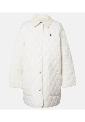 Polo Ralph Lauren Logo quilted corduroy-trimmed coat
