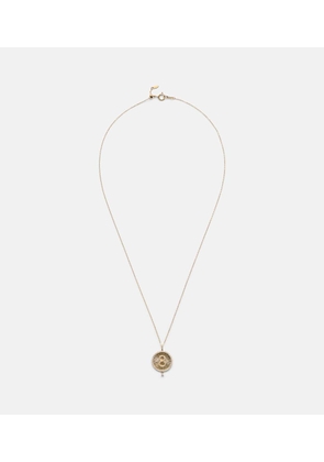 Persee Lucky Charm Eight 18kt gold necklace with diamonds