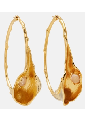 Chloe Embellished hoop earrings