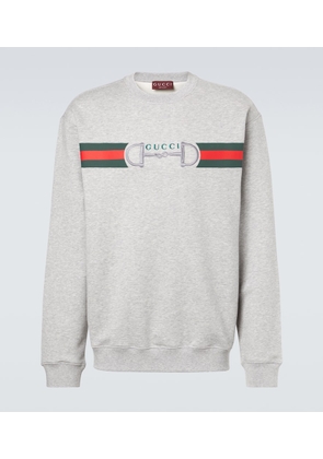 Gucci Web Stripe cotton sweatshirt