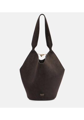 Khaite Lotus Mini suede tote bag