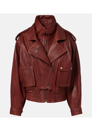 Isabel Marant Aneli leather bomber jacket