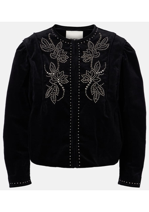 Isabel Marant Pietra embellished cotton jacket