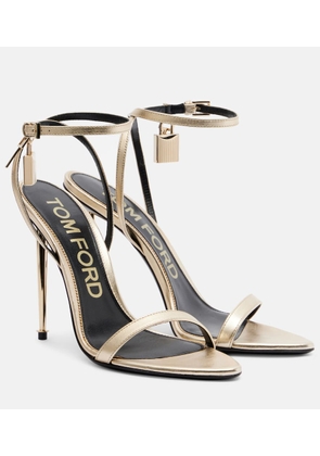 Tom Ford Metallic leather sandals