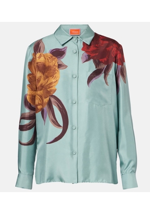 La DoubleJ Boy floral silk shirt
