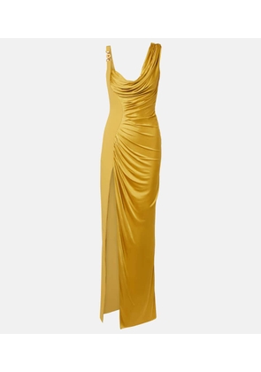 Versace Medusa '95 draped jersey gown