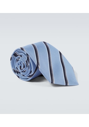 Canali Striped silk tie