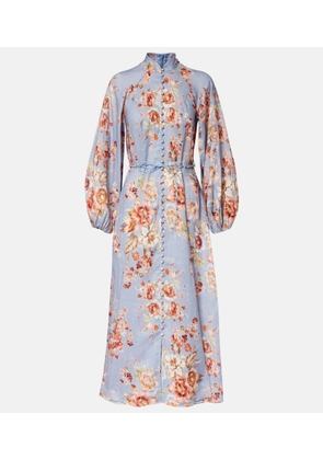 Zimmermann Awaken floral linen midi dress