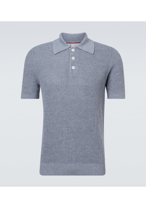 Brunello Cucinelli Linen and cotton polo shirt