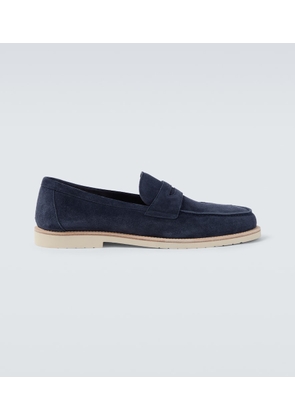 Brunello Cucinelli Suede penny loafers