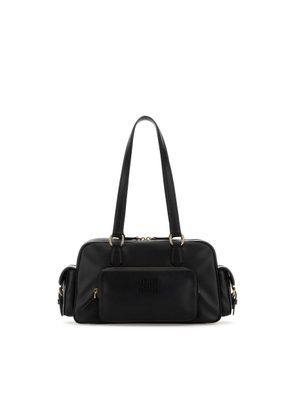 Miu Miu Black Leather Shoulder Bag