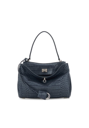 Balenciaga Air Force Blue Leather Small Rodeo Handbag