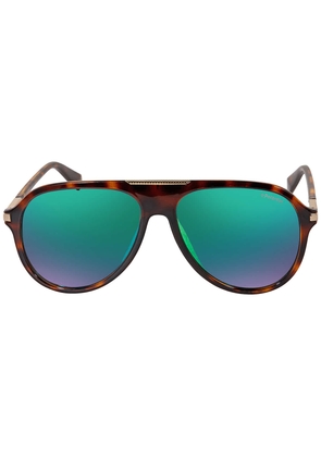 Polaroid Polarized Green Pilot Mens Sunglasses PLD 2071/G/S/X 0086/5Z 58