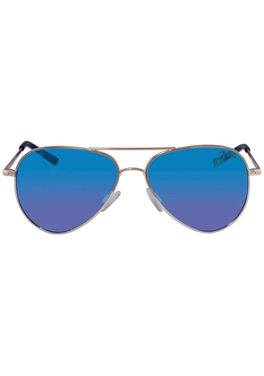 Polaroid Polarized Blue Pilot Unisex Sunglasses PLD 6012/N 0J5G/JY 56