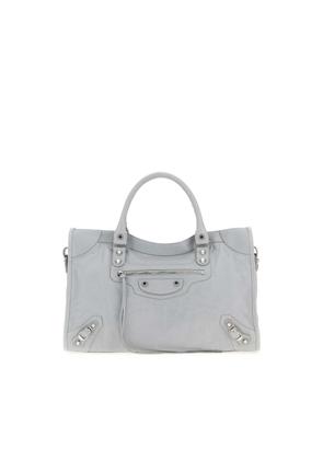 Balenciaga Light Grey Leather Medium Le City Handbag