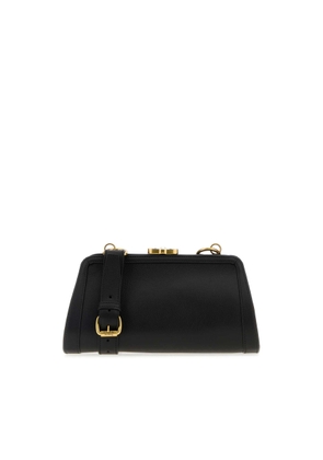 Vivienne Westwood Black Leather Ascot Crossbody Bag