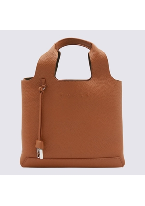 Hogan Brown Leather Tote