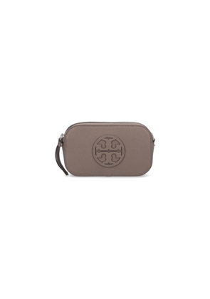 Tory Burch miller Mini Shoulder Bag In Brown Leather