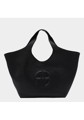 Anine Bing Black Leather Lili Tote Bag