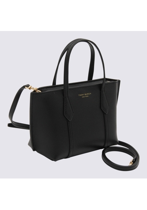 Tory Burch Black Leather Perry Mini Tote