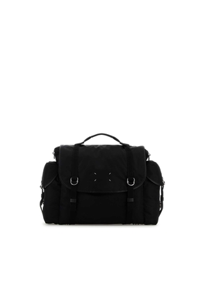 Maison Margiela Black Fabric Messenger Travel Bag