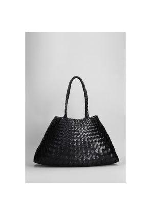 Dragon Diffusion Santa Croce Big Tote In Black Leather
