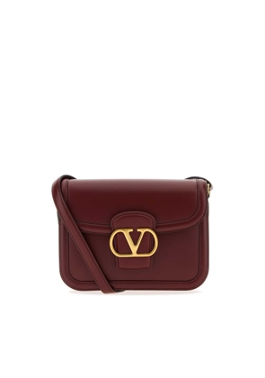 Valentino Garavani Burgundy Leather 9To5 Shoulder Bag