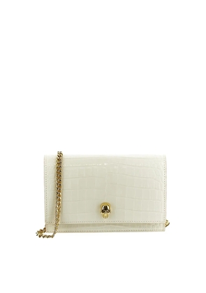 Alexander McQueen Small Skull Bag In White