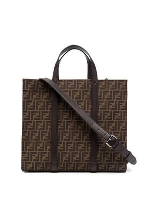 Fendi FF Jacquard Shopper Tote Bag