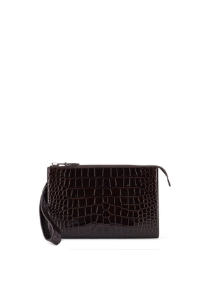 Tom Ford Crocodile-Print Leather Clutch Bag