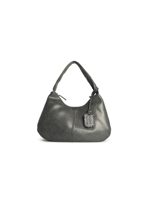 Ganni bou Xxl Grey Leather Blend Bag