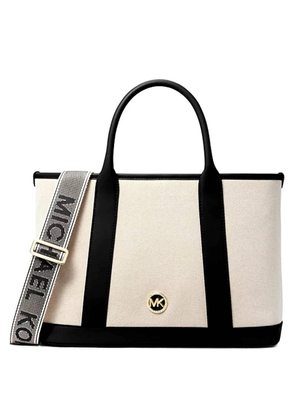 Michael Kors Luisa Medium Cotton Canvas Satchel