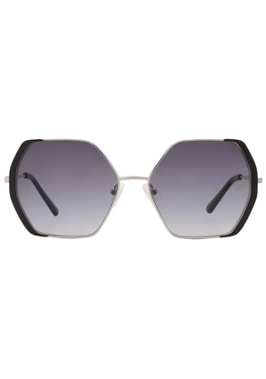 Guess Factory Smoke Gradient Geometric Ladies Sunglasses GF0387 10B 57