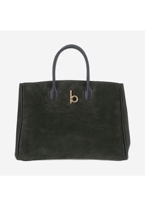 Burberry rocking Horse Green Suede Bag