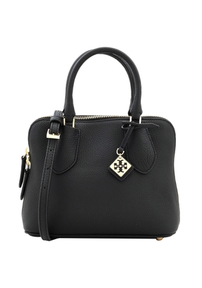 Tory Burch Black Pebbled Leather Mini Swing Satchel
