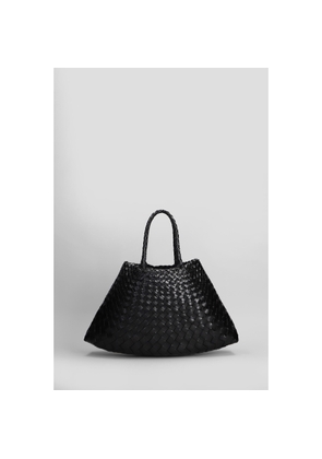 Dragon Diffusion Santa Croce Small Tote In Black Leather