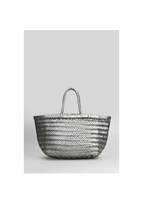 Dragon Diffusion Bamboo 3 Jump Small Tote In Gunmetal Leather