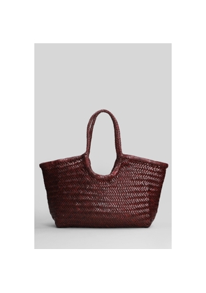 Dragon Diffusion Nantucket Basket Big Tote In Bordeaux Leather