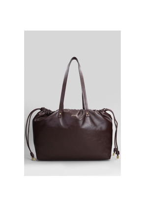 Isabel Marant Silven Ew Tote In Bordeaux Leather