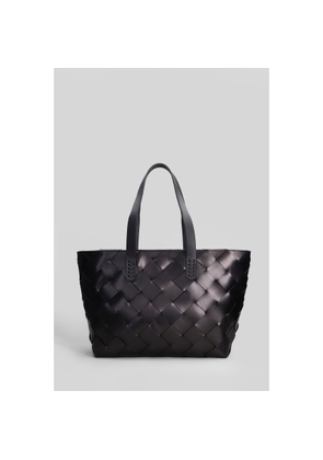 Dragon Diffusion Crossover Basket Tote In Black Leather