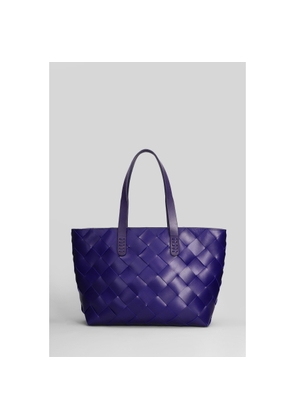 Dragon Diffusion Crossover Basket Tote In Viola Leather