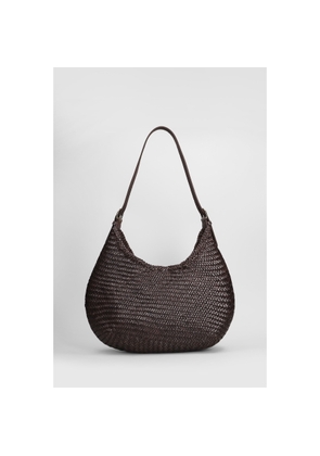 Dragon Diffusion Luna Mezza Tote In Brown Leather