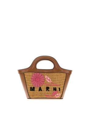 Marni Caramel Raffia Handbag